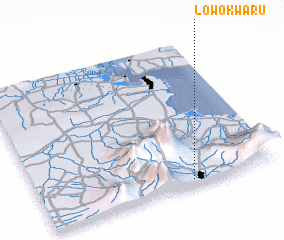 3d view of Lowokwaru