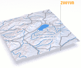 3d view of Zuoyun
