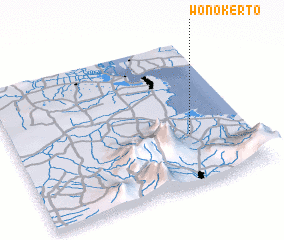 3d view of Wonokerto