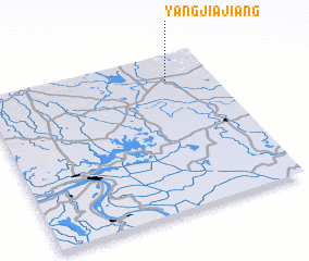 3d view of Yangjiajiang