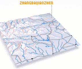 3d view of Zhangbaqiaozhen