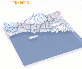 3d view of Tumpeng