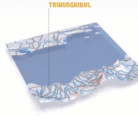 3d view of Triwung-kidul