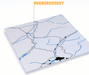 3d view of Mukhor-Konduy