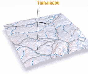 3d view of Tianjiagou
