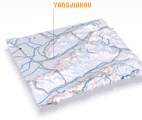 3d view of Yangjiakou