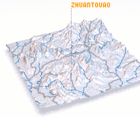 3d view of Zhuantou\