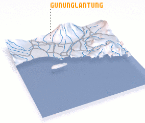 3d view of Gununglantung