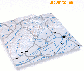 3d view of Jiayingguan