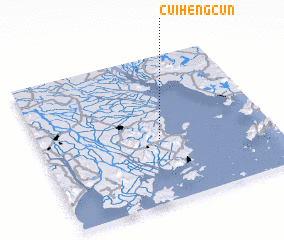 3d view of Cuihengcun