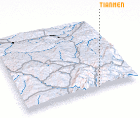 3d view of Tianmen