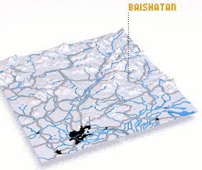 3d view of Baishatan