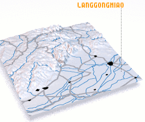 3d view of Langgongmiao