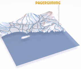 3d view of Pagergunung