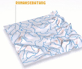 3d view of Rumah Sebatang