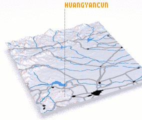 3d view of Huangyancun