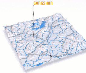 3d view of Gongshan