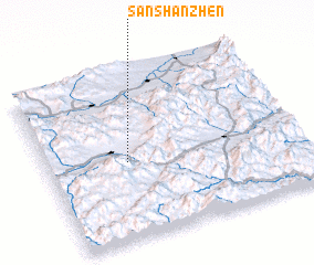 3d view of Sanshanzhen