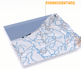 3d view of Rumah Sebatang