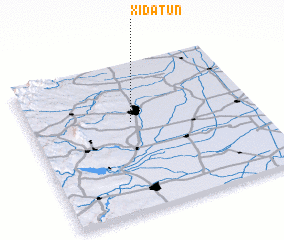 3d view of Xidatun