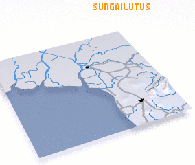 3d view of Sungai Lutus