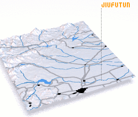 3d view of Jiufutun