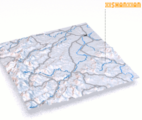 3d view of Xishanxian
