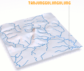 3d view of Tanjunggolung-olung