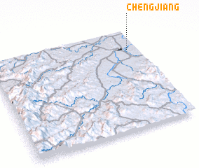 3d view of Chengjiang