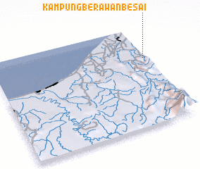 3d view of Kampung Berawan Besai