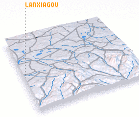 3d view of Lanxiagou