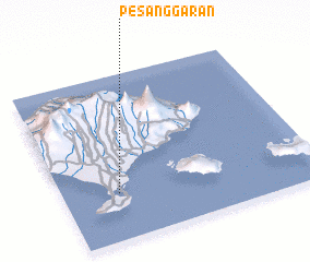 3d view of Pesanggaran