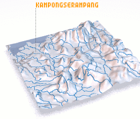 3d view of Kampong Serampang