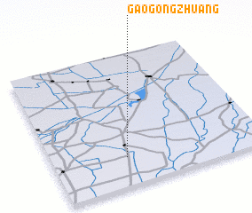 3d view of Gaogongzhuang