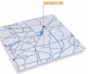 3d view of Dagaocun