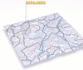 3d view of Gongjiang