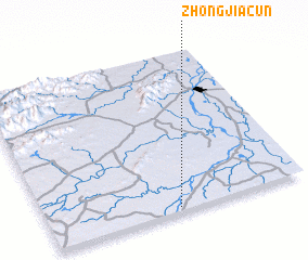 3d view of Zhongjiacun