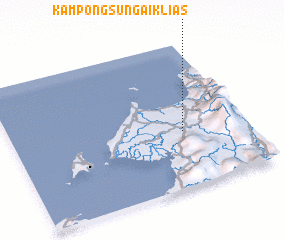 3d view of Kampong Sungai Klias