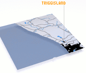 3d view of Trigg Island