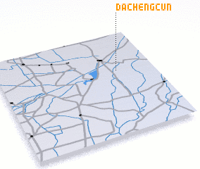 3d view of Dachengcun