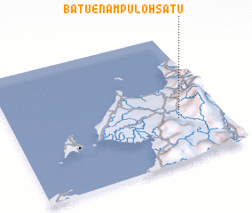 3d view of Batu Enam Puloh Satu