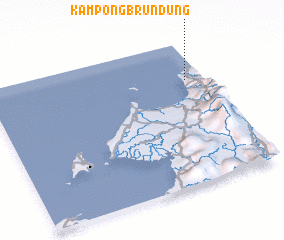 3d view of Kampong Brundung
