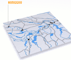 3d view of Honggou