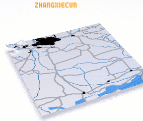 3d view of Zhangxiecun