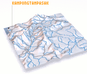 3d view of Kampong Tampasak