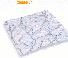 3d view of Xiandicun