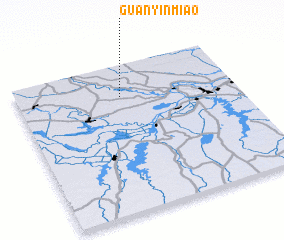 3d view of Guanyinmiao