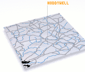 3d view of Hoddy Well