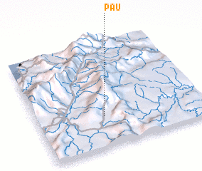 3d view of Pau