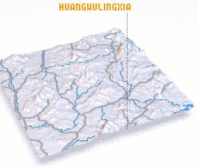 3d view of Huangwulingxia